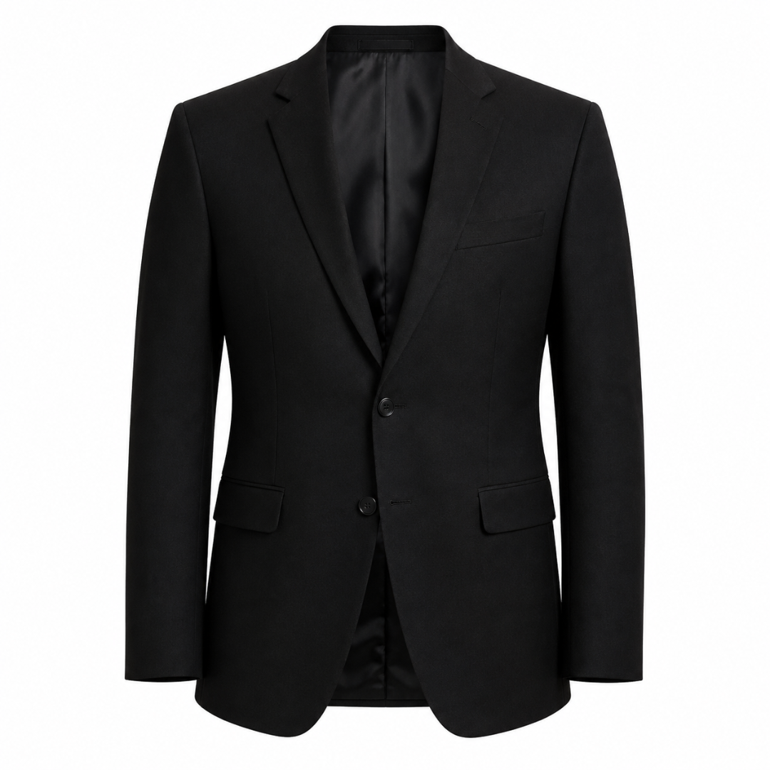 Tailored Black Wool Blazer | Zountther