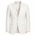 Tailored Ivory Wool-Blend Blazer | Zountther