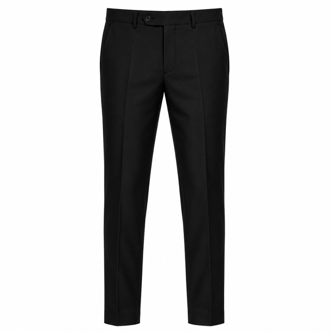 Slim-Fit Black Tailored Trousers | Zountther