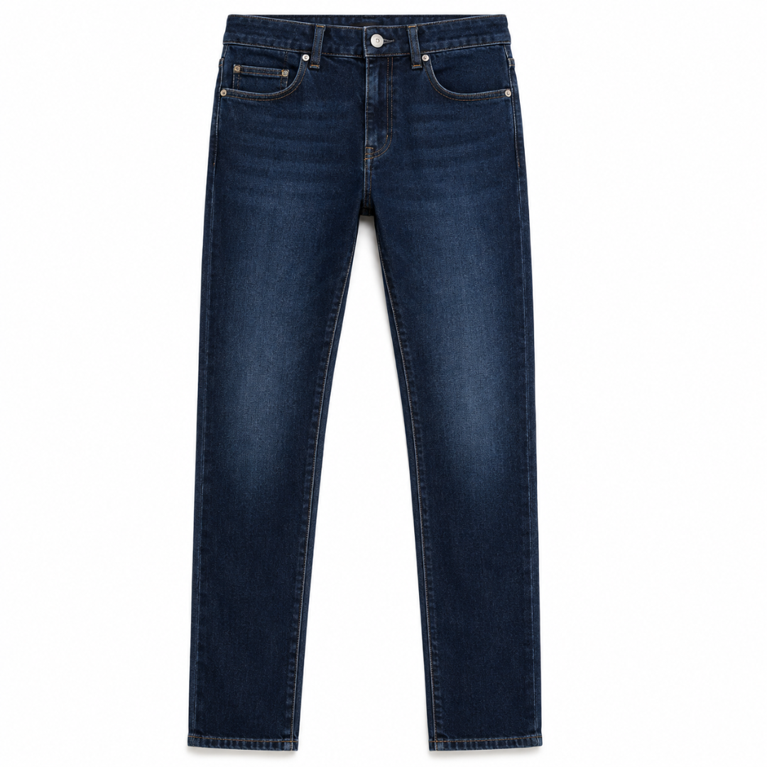 Dark Indigo Premium Straight-Fit Jeans | Zountther